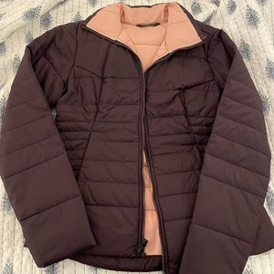 north face jacket size medium purple/peach